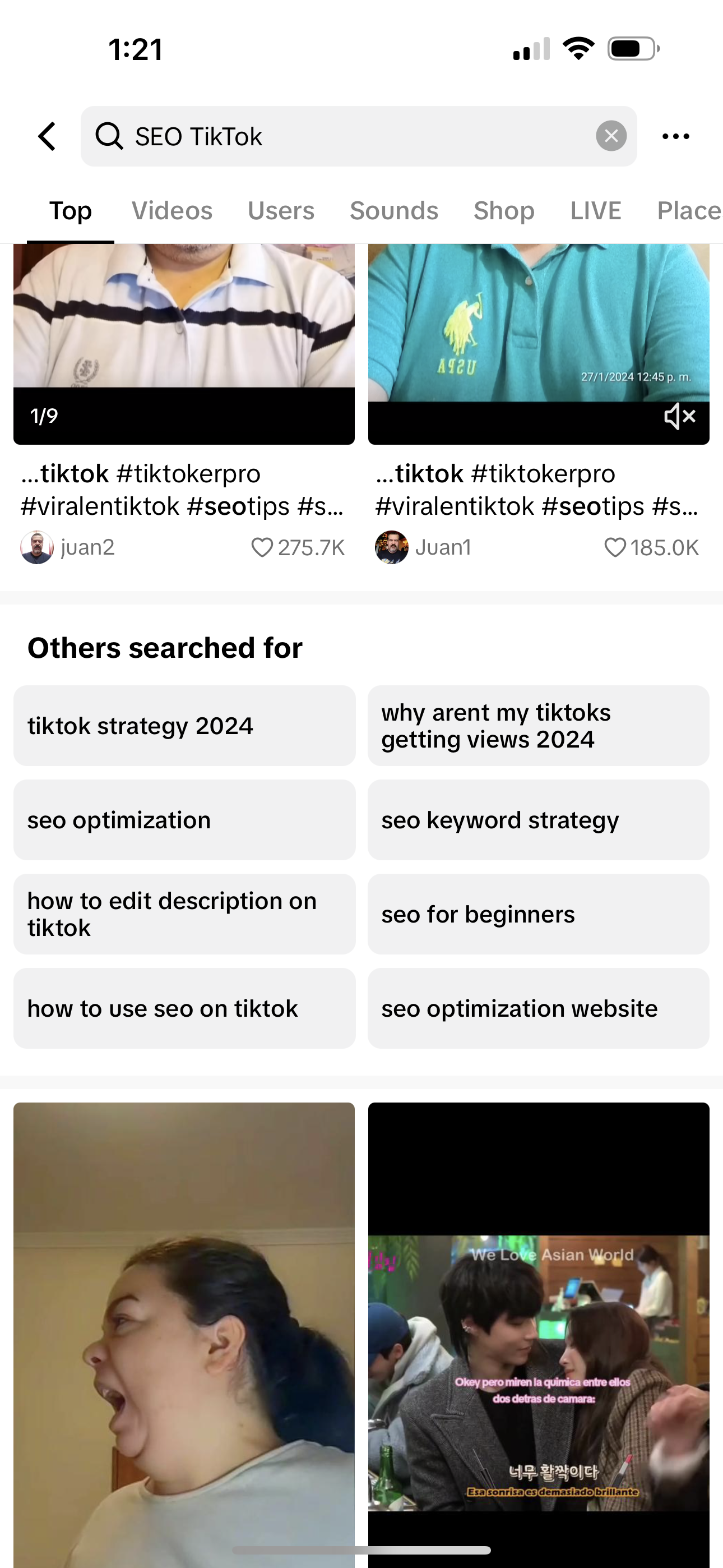 SEO on TikTok